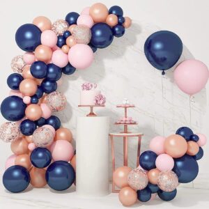233-Piece Pink and Blue Gender Reveal Decoration Set Balloon Arch, Backdrop, and Table Settings