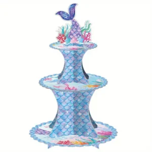 Mermaid Party Supplies and Cupcake Stand